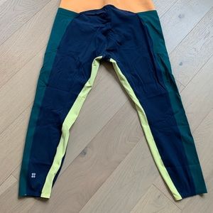 Sweaty Betty Color Block Leggings with pockets -XL